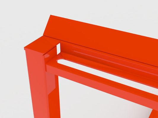 Rode Oranje 30*50mm Rechte 150KG-Capaciteits Stapelbare Stellages