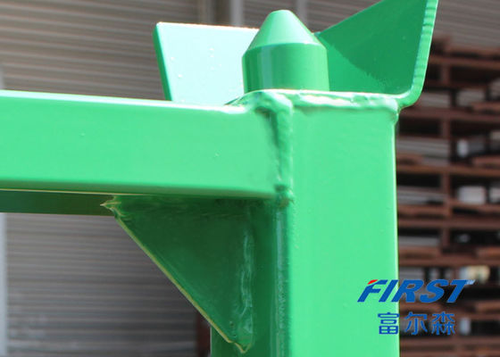Het groene Poeder bedekte 1.5M Depth 60“ met een laag Stapelbare Staalpallets
