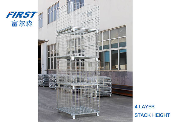 Vervoer 5/1 de Gegalvaniseerde Draad Mesh Box Pallet van Stackability RAL