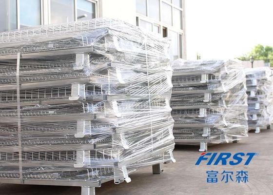 Vier Ringen 0.31m3 6.3mm Maatdraad Mesh Box Pallet