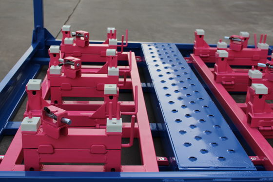 2000KGS Pallets van het 4 Lagen de Afneembare Stapelbare Staal