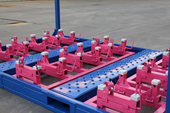 2000KGS Pallets van het 4 Lagen de Afneembare Stapelbare Staal