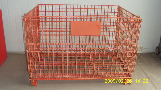 Ce RAL die Poeder Met een laag bedekte 1000KG Draad Mesh Container vouwt