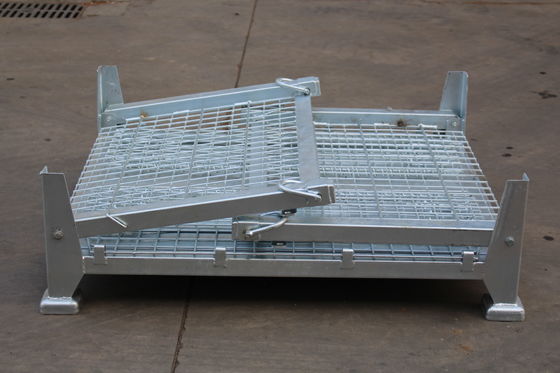 Ce RAL die Poeder Met een laag bedekte 1000KG Draad Mesh Container vouwt