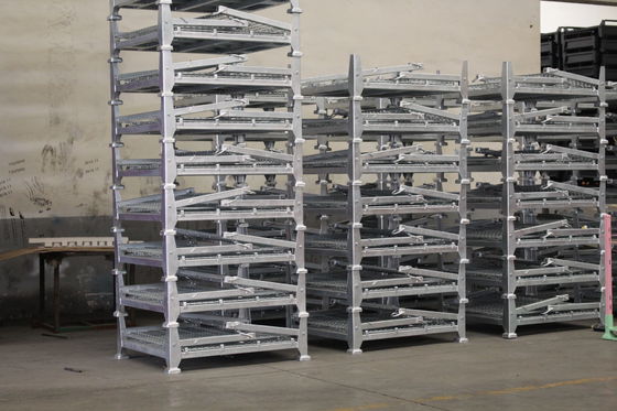 Supermarkt 50*100mm Netwerk 6.0mm de Opslagkooien van het Draadmetaal